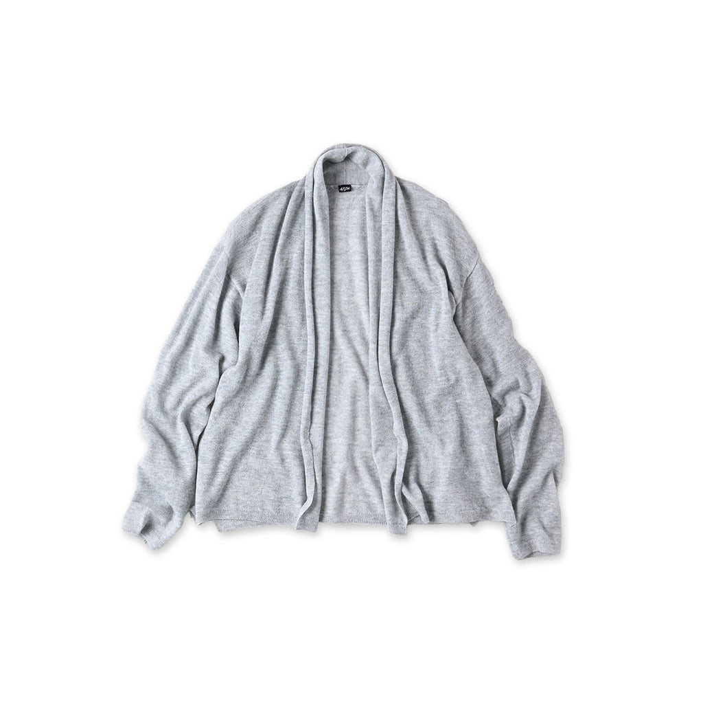 Plant Dyed Cashmere Super Gauze Cache-Coeur Gray