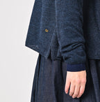 Plant Dyed Cashmere Super Gauze Cache-Coeur Detail