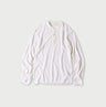 Plant Dyed Cashmere Super Gauze Henley Off White