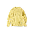Plant Dyed Cashmere Super Gauze Henley Yellow
