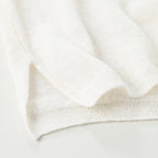 Plant Dyed Cashmere Super Gauze Henley Detail