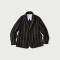 Gabardine Bulltile 908 Miyuki Jacket Regiment Stripes