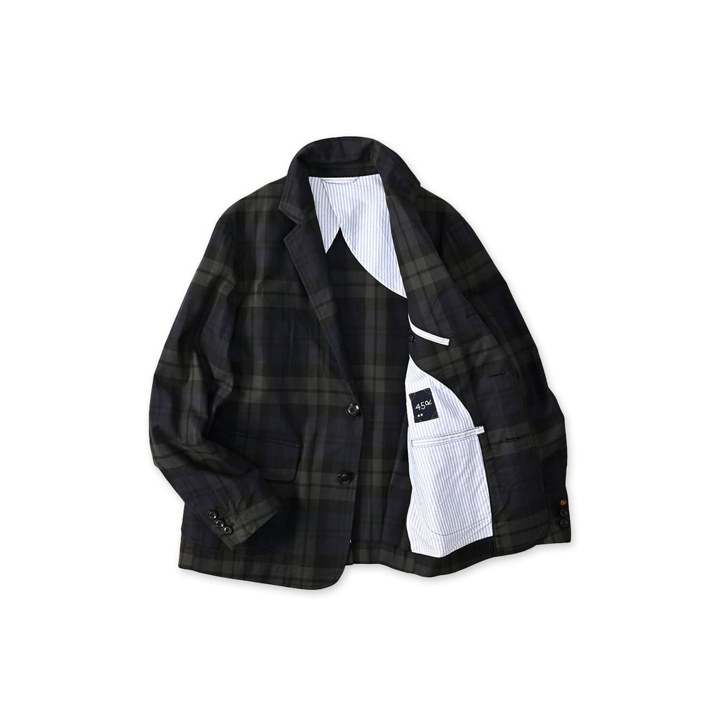 Gabardine Bulltile 908 Miyuki Jacket Black Watch