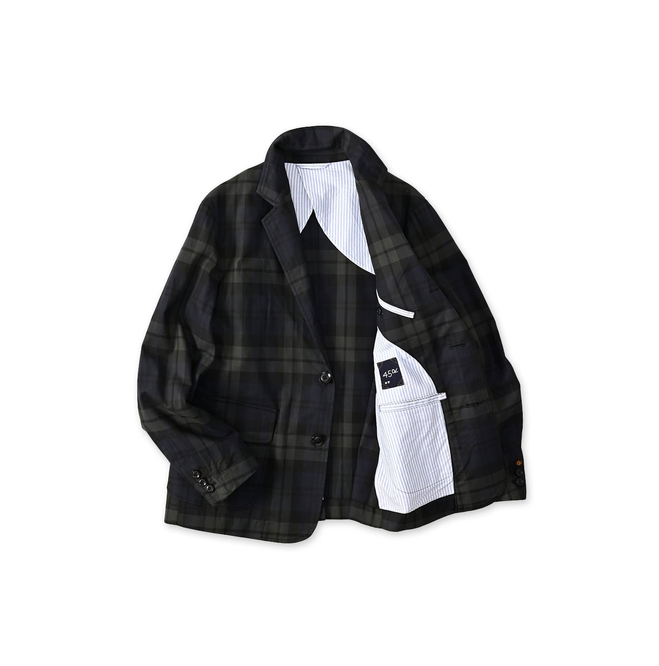 Gabardine Bulltile 908 Miyuki Jacket Black Watch