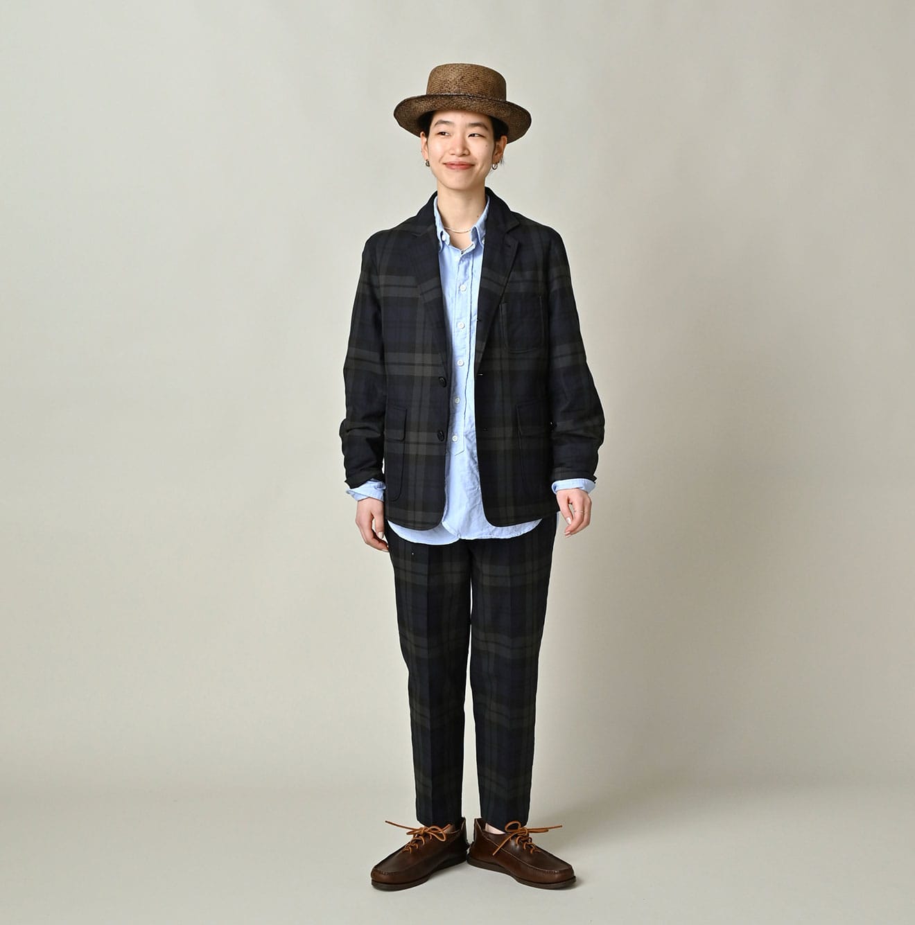 Gabardine Bulltile 908 Miyuki Jacket Female Model