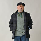 Gabardine Bulltile 908 Miyuki Jacket Male Model