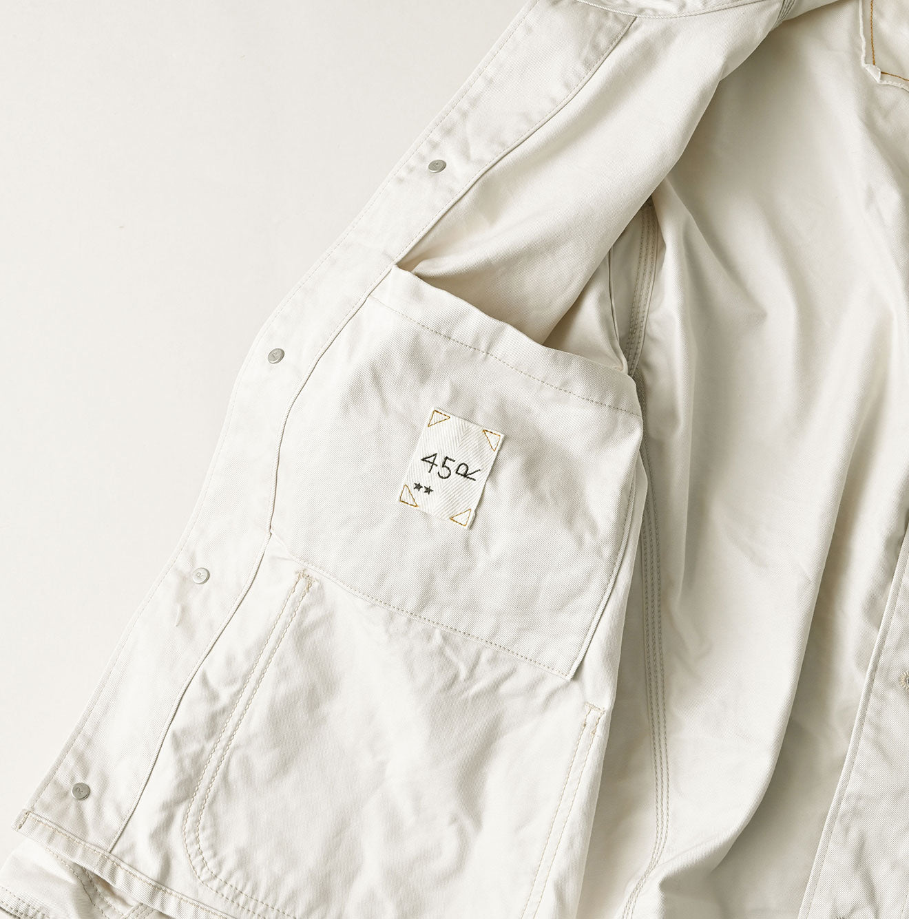 Double Thread Chino 908 Coverall Detail