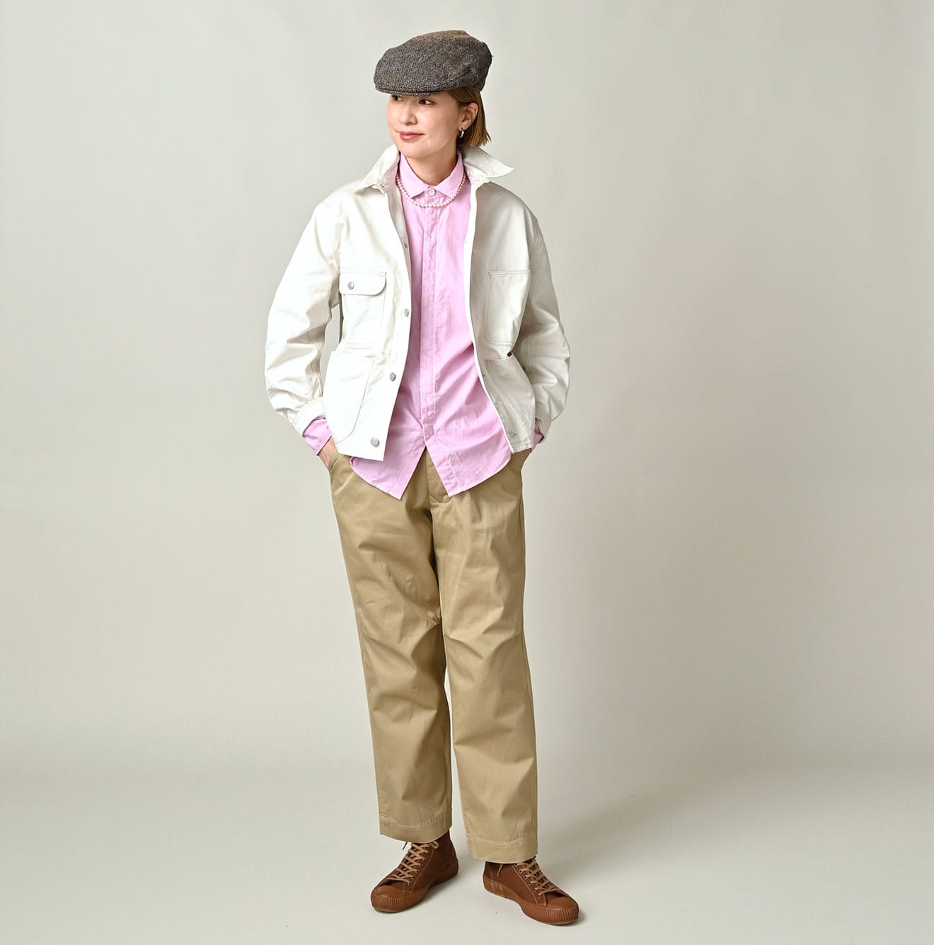 Double Thread Chino 908 Coverall Female Model