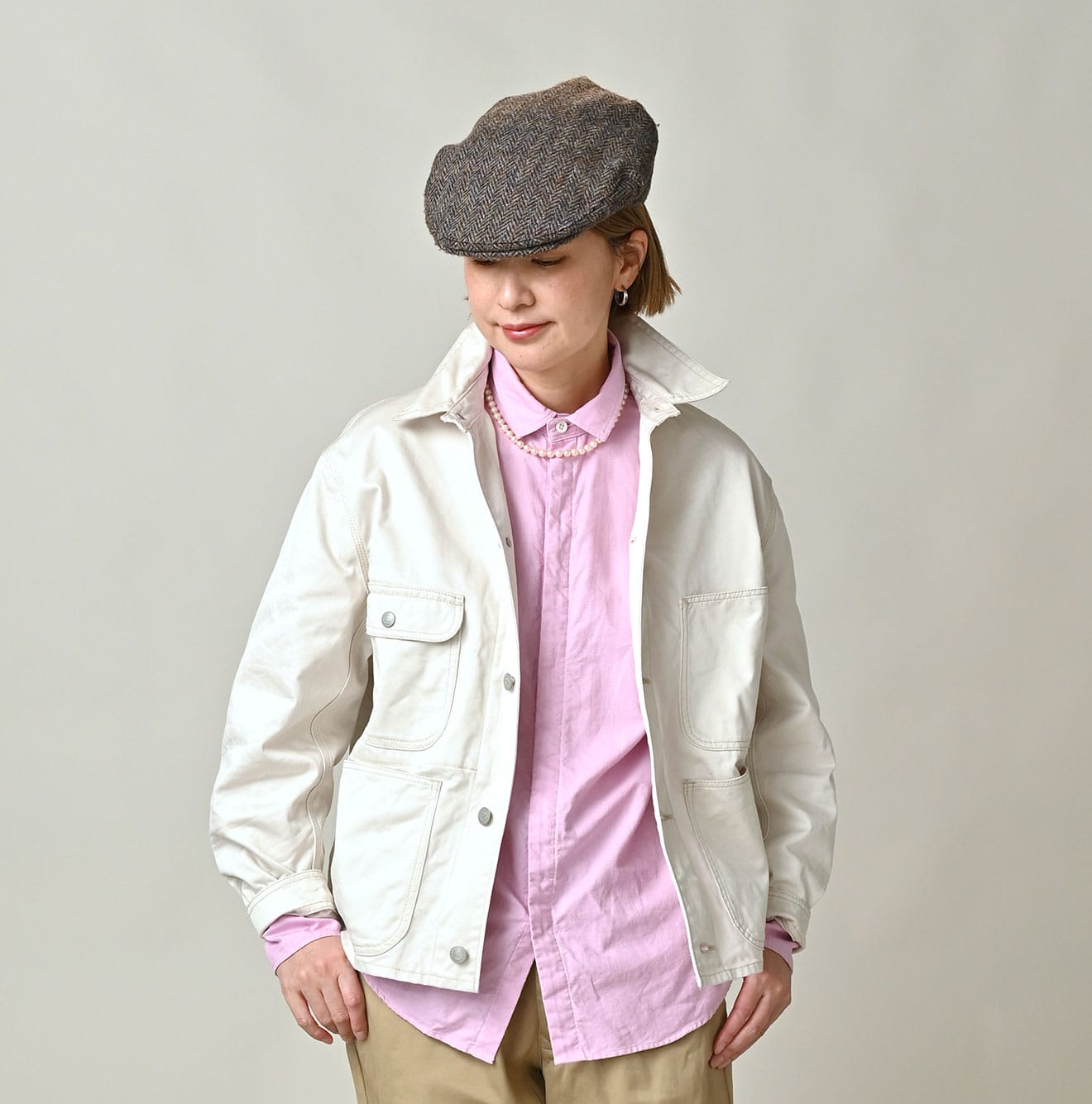 Double Thread Chino 908 Coverall Female Model