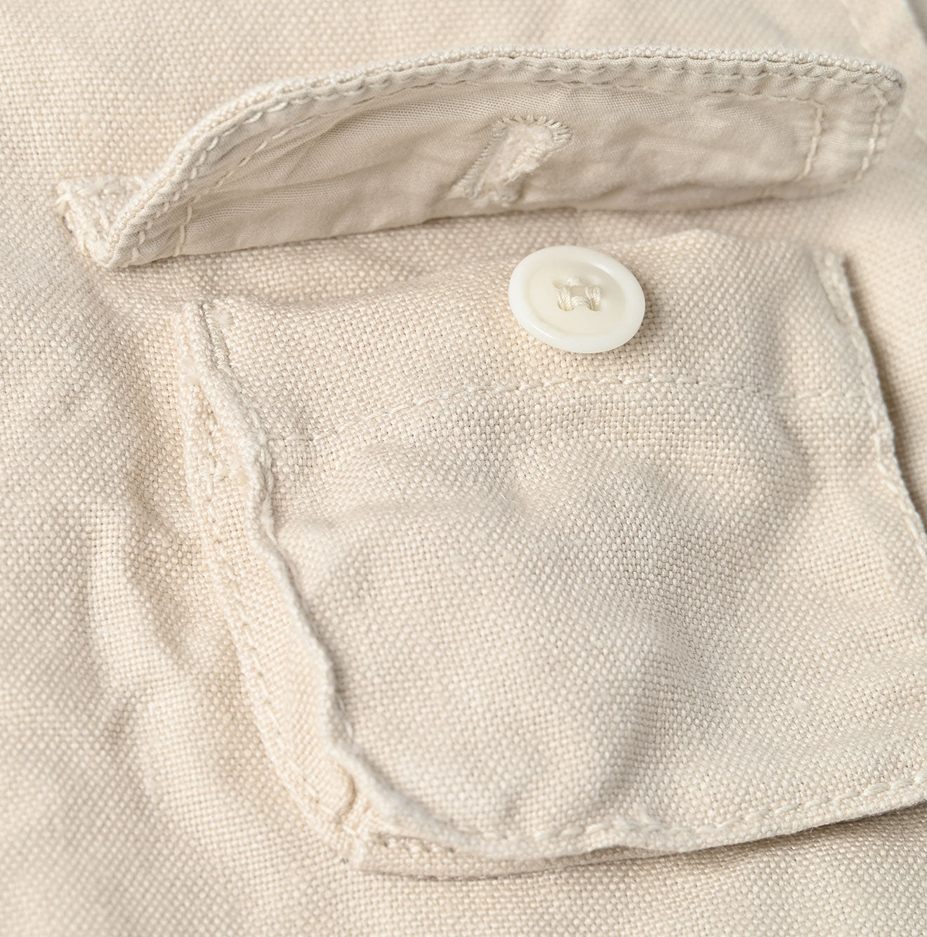 Linen Duck 908 Hunting Vest Detail