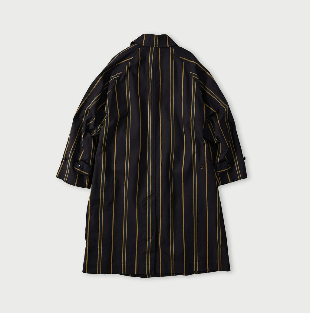 Gabardine Bulltile 908 Soutien Collar Coat Back