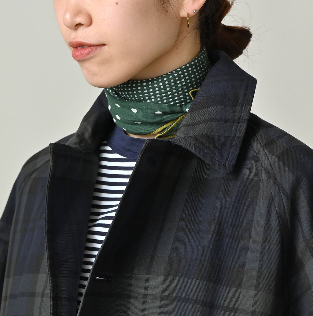 Gabardine Bulltile 908 Soutien Collar Coat Detail