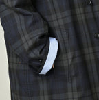 Gabardine Bulltile 908 Soutien Collar Coat Detail