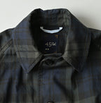 Gabardine Bulltile 908 Soutien Collar Coat Detail