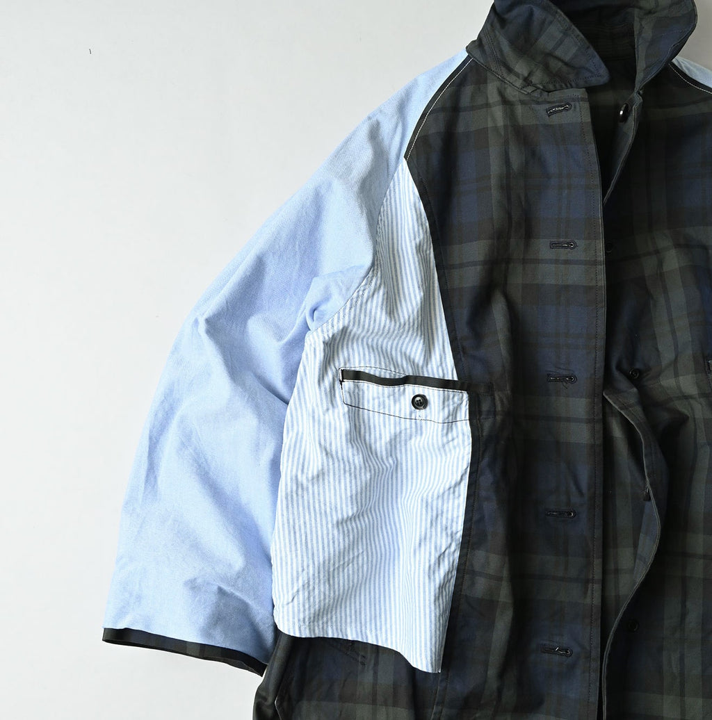 Gabardine Bulltile 908 Soutien Collar Coat Detail