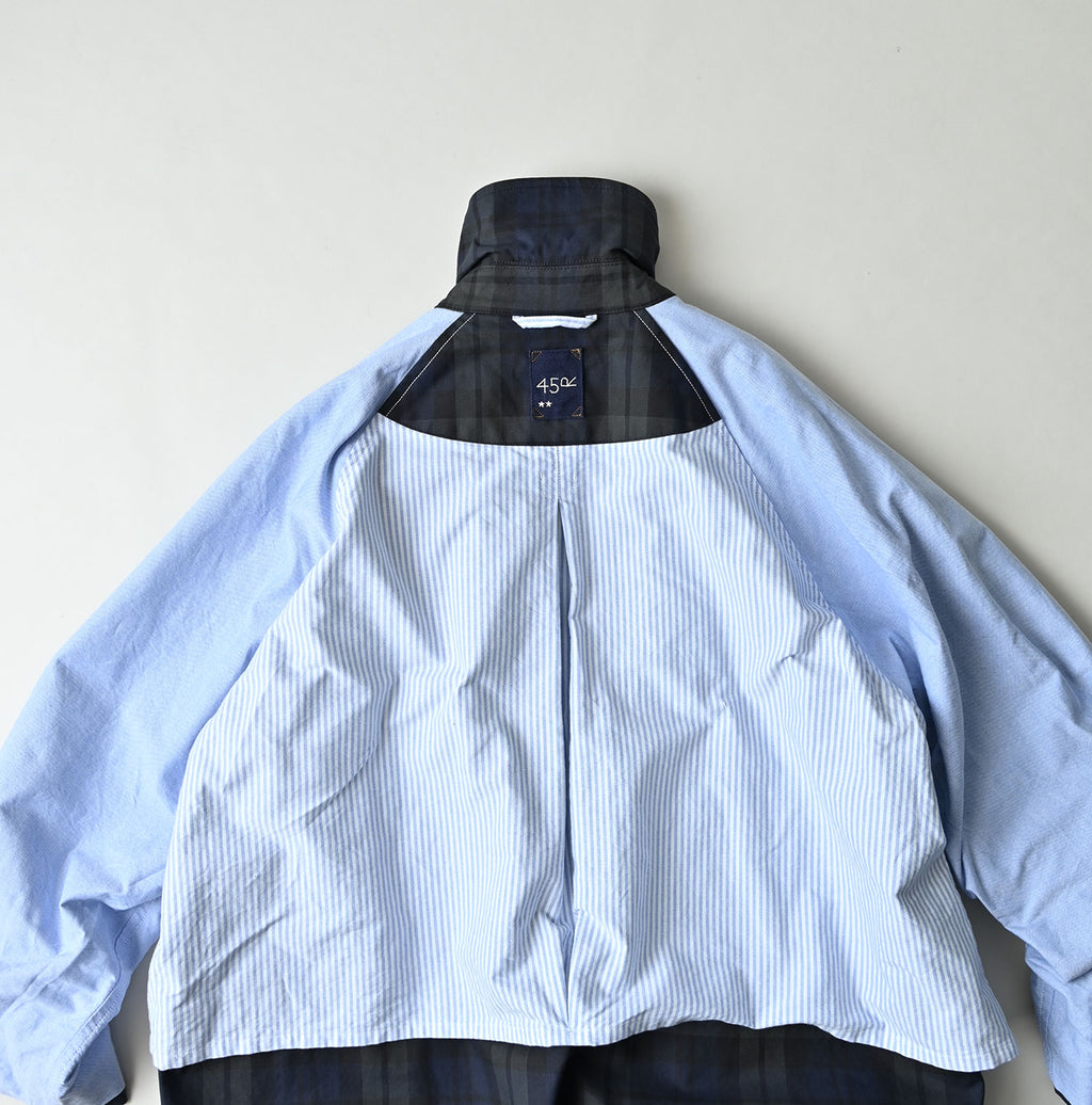 Gabardine Bulltile 908 Soutien Collar Coat Detail