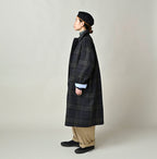 Gabardine Bulltile 908 Soutien Collar Coat Female Model