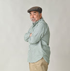Supima OX 908 Loafer Button Down Shirt Male Model