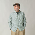 Supima OX 908 Loafer Button Down Shirt Male Model