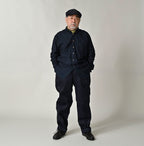 Indigo Supima OX 908 Loafer Button Down Shirt Male Model