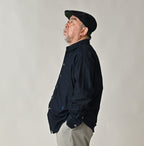Indigo Supima OX 908 8-knot Shirt Male Model