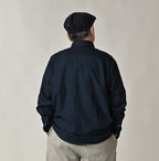 Indigo Supima OX 908 8-knot Shirt Male Model