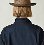 Indigo Supima OX 908 8-knot Shirt Detail