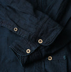 Indigo Supima OX 908 8-knot Shirt Detail