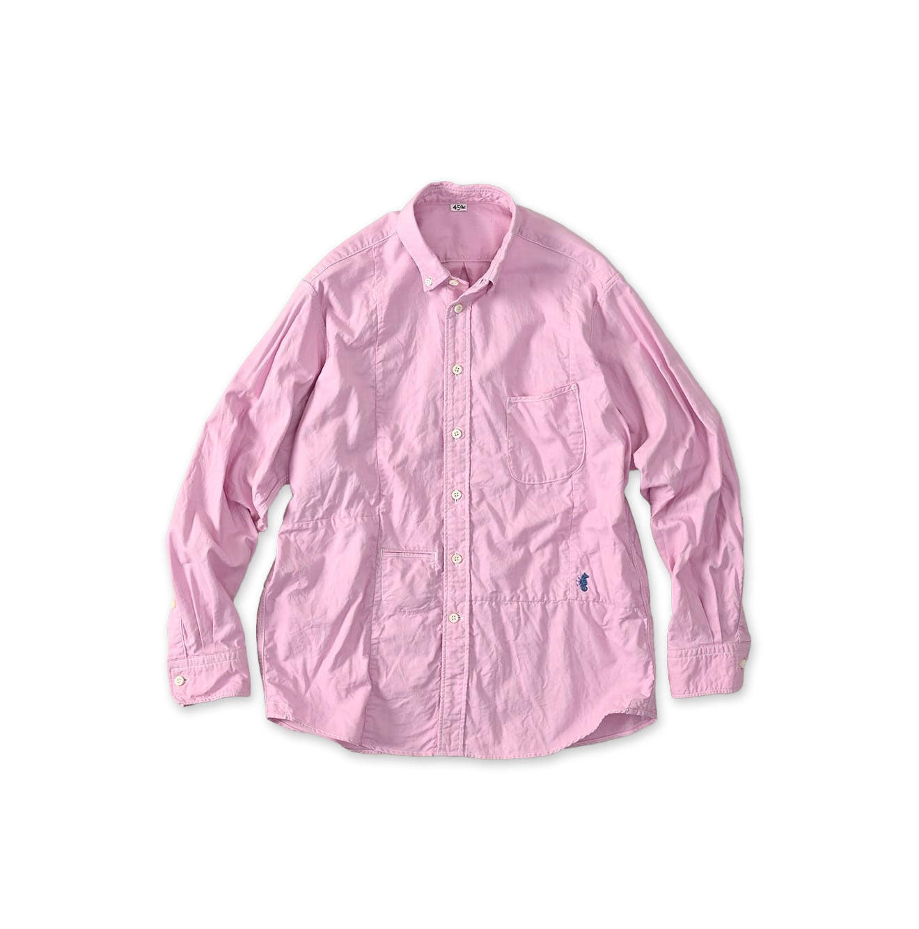 Supima OX 908 Ocean Canvas Shirt Pink Chambray