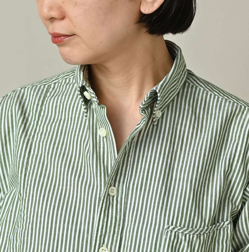Supima OX 908 Ocean Canvas Shirt Detail