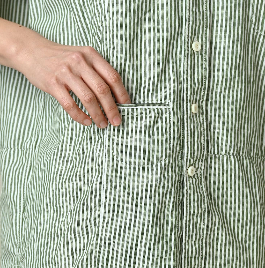 Supima OX 908 Ocean Canvas Shirt Detail