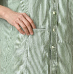 Supima OX 908 Ocean Canvas Shirt Detail
