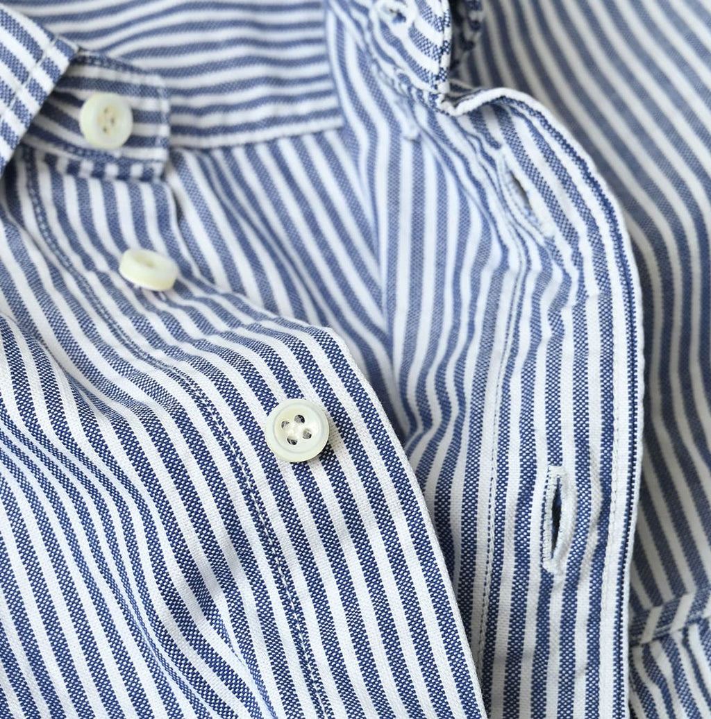 Supima OX 908 Ocean Canvas Shirt Detail