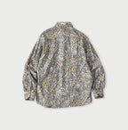Indian Khadi Flower Sarasa Print 8-knot Shirt Back
