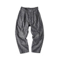 Basket Pattern Jacquard Denim 908 Peg Top Pants