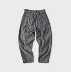 Basket Pattern Jacquard Denim 908 Peg Top Pants Back