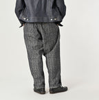 Basket Pattern Jacquard Denim 908 Peg Top Pants Male Model