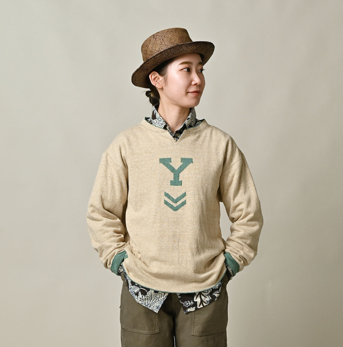 Reversible Jacquard 908 T-shirt Female Model