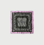 Silk Paisley Big Bandana Green