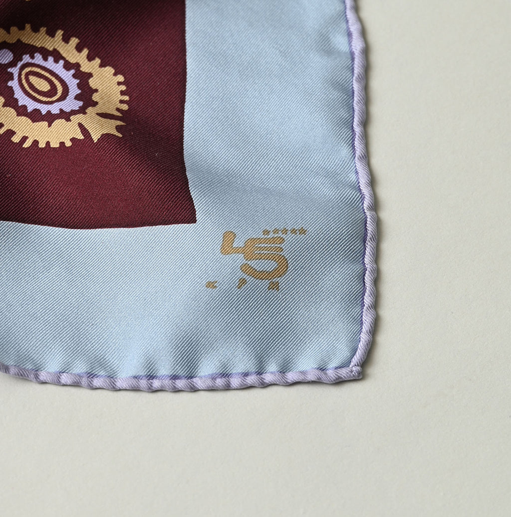 Silk Paisley Big Bandana Detail