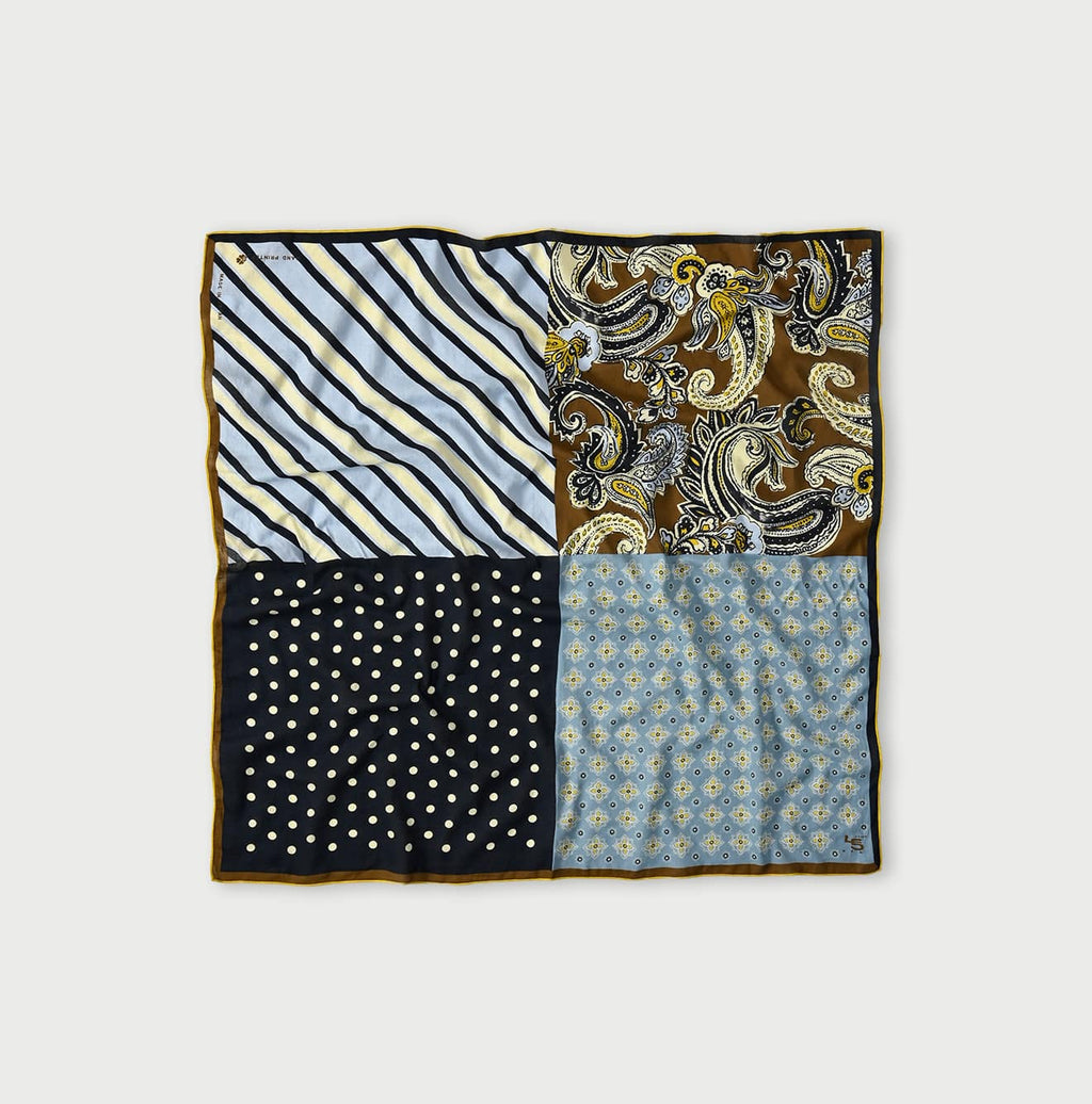 Supima Aya Preppy Mix Furoshiki Navy