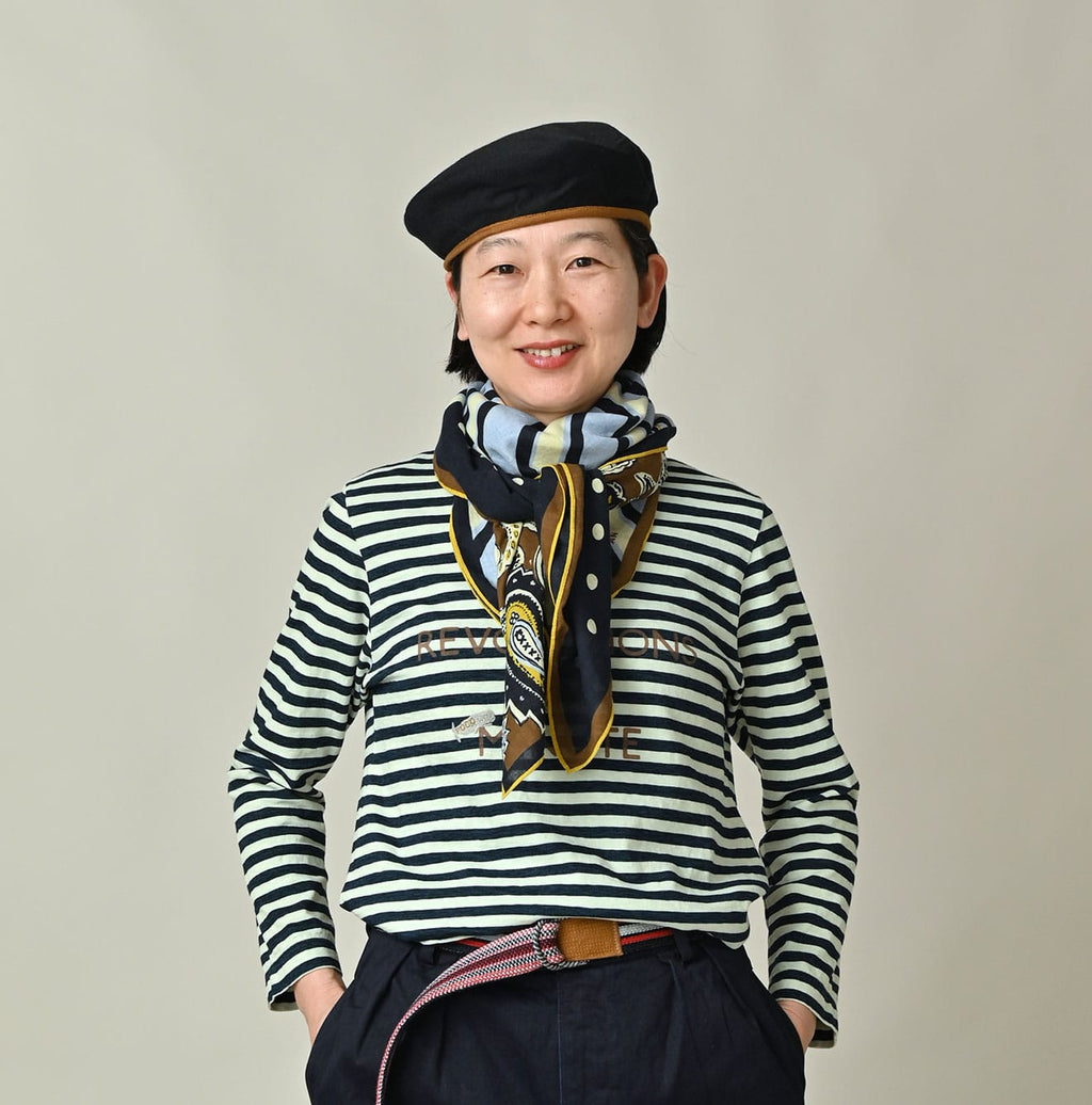 Supima Aya Preppy Mix Furoshiki Female Model