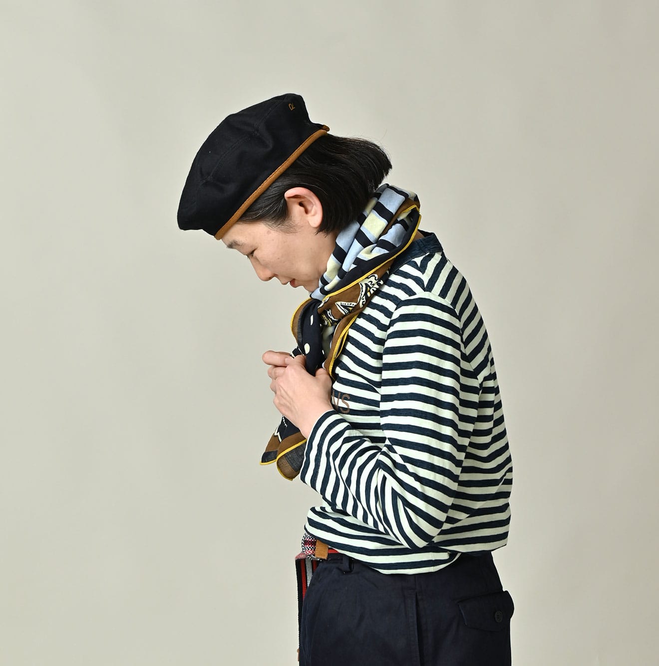 Supima Aya Preppy Mix Furoshiki Female Model