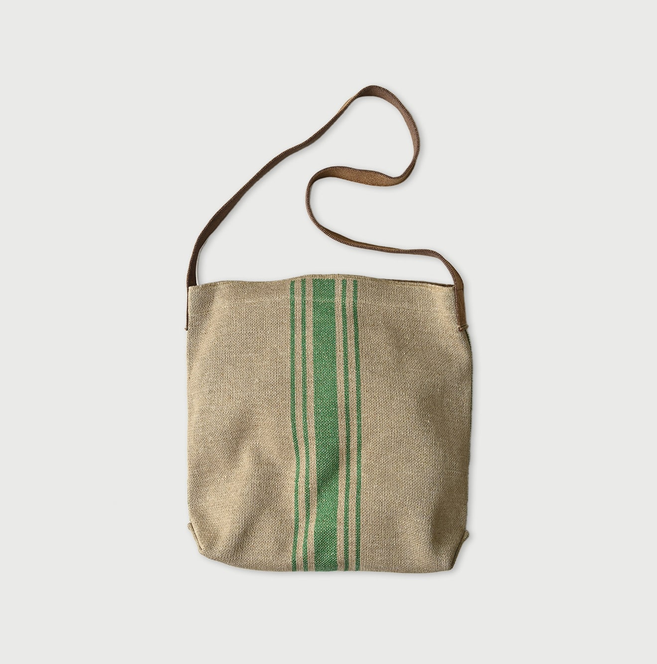 Striped Jacquard Bag Green Stripes