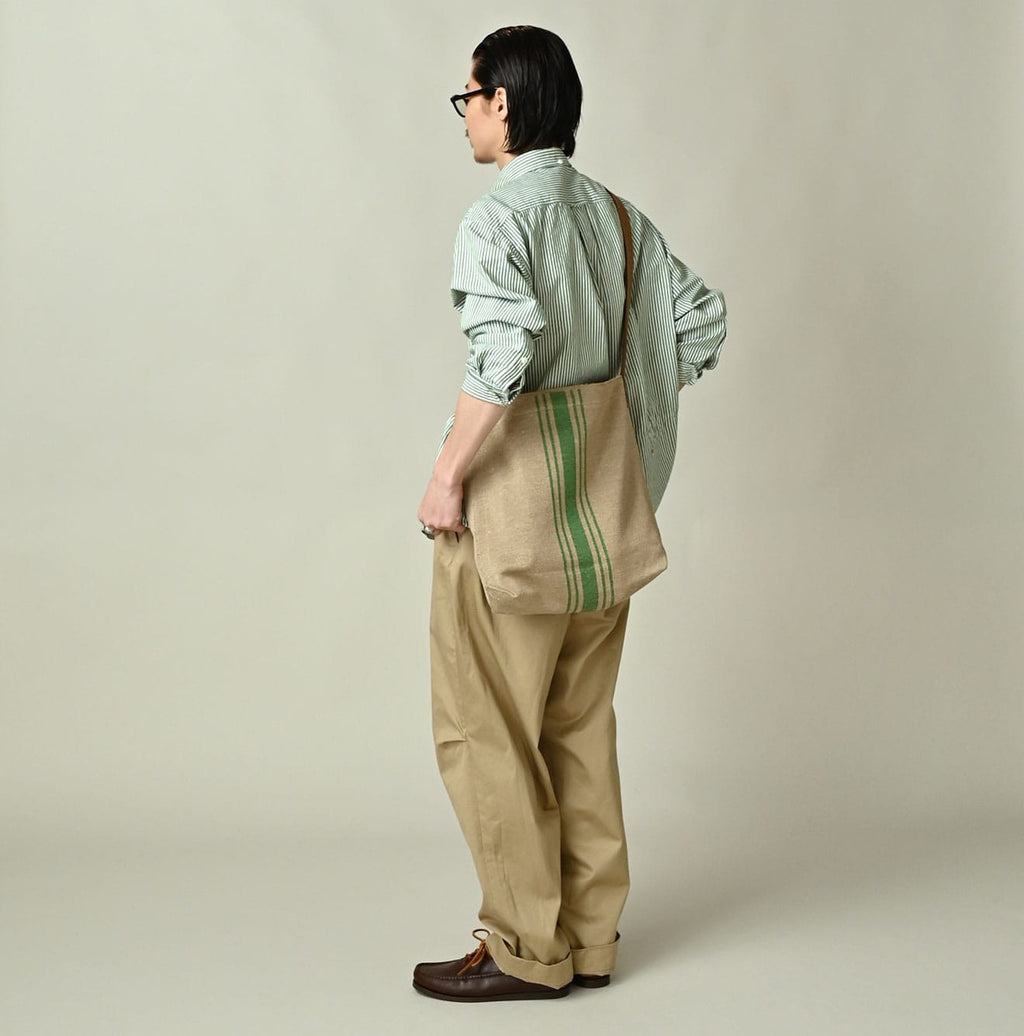 Striped Jacquard Bag Male Model