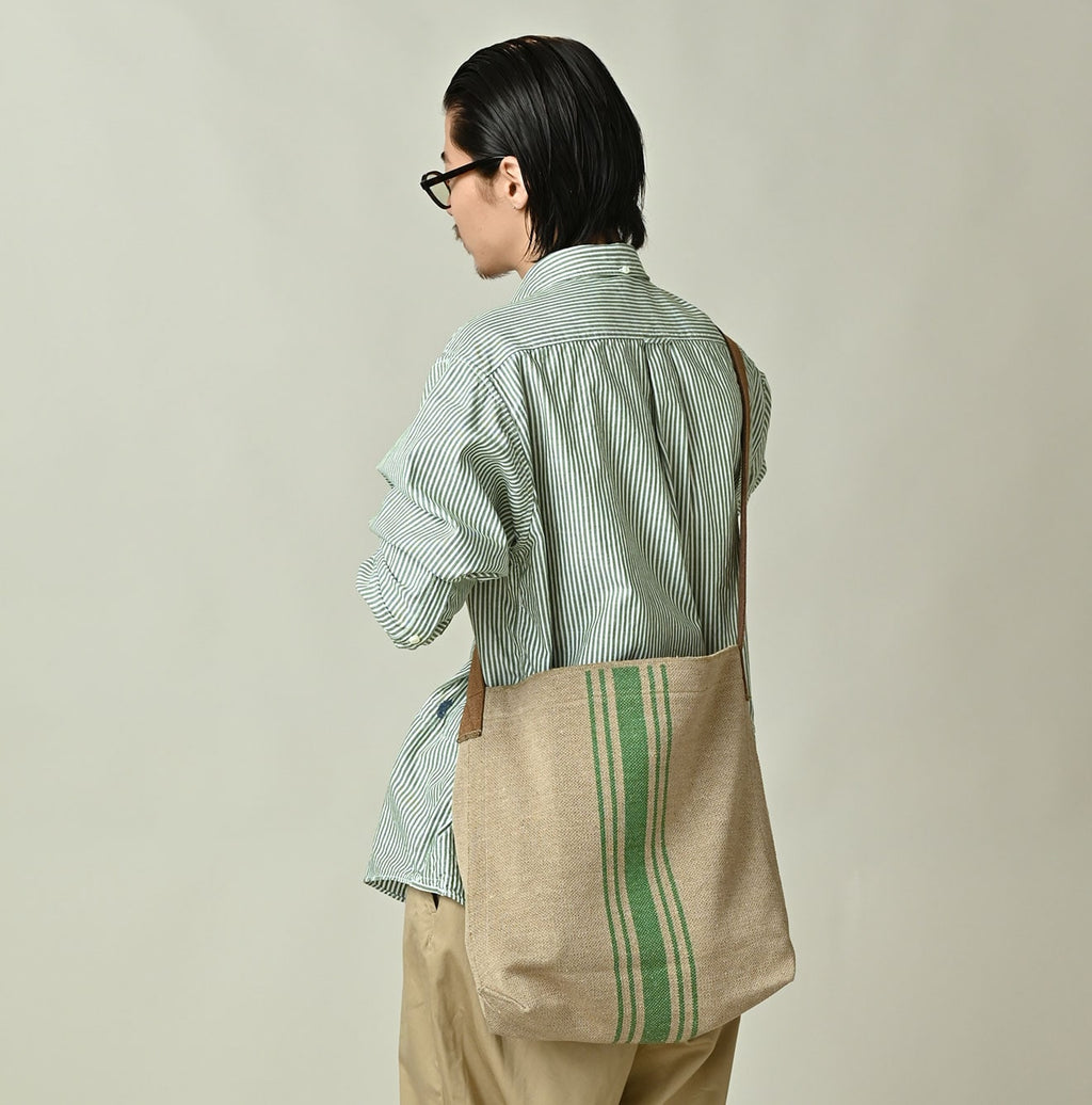 Striped Jacquard Bag Male Model