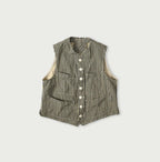 IroIro Hickory 908 Vest Herringbone Hickory Nou