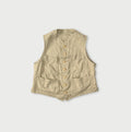 Linen Herringbone 908 Vest Beige