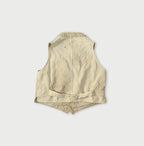 Linen Herringbone 908 Vest Back