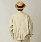 Linen Herringbone 908 Uma Jacket Male Model